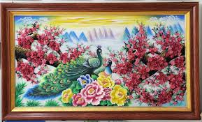 Khám phá tranh đá quý phong thủy: Vẻ đẹp nghệ thuật và giá trị tâm linh Tranh đá quý phong thủy đẹp treo tường